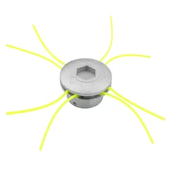 Tête Universelle pour Débroussailleuse de Jardin, Accessoire de Rechange en Aluminium avec Cordes, pour Débroussailler, Outil Durable pour Tondeuse à Gazon 