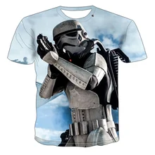 2020 New Summer 3D print Robots Men tshirt Sweatshirt Soft Cotton Short sleeve T Shirt Women Leisure Street Clothes