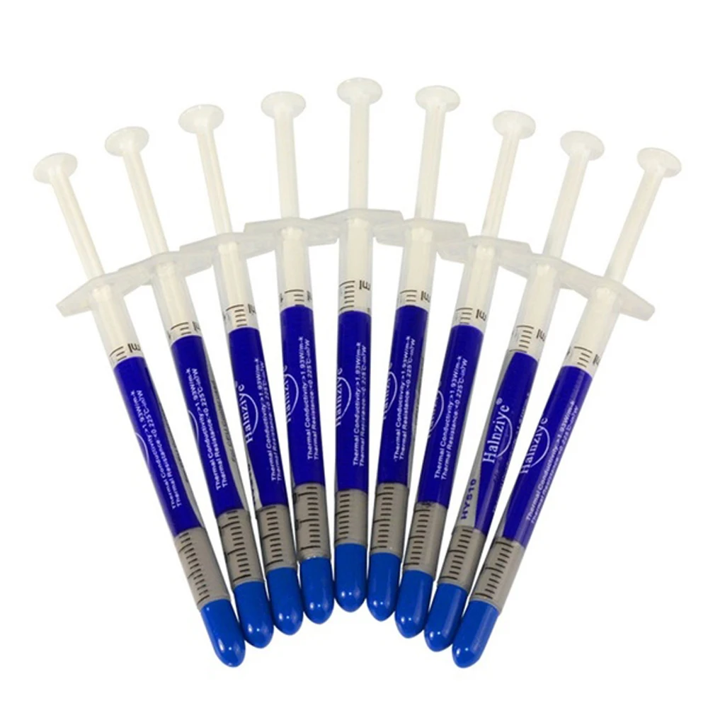 10 Pz/Lotto Pasta Conduttiva Termica Grasso Termico Dissipatore Di Calore Pasta Composta Refrigeratori Ad Alte Prestazioni Per Cpu Gpu Ic Intel Amd