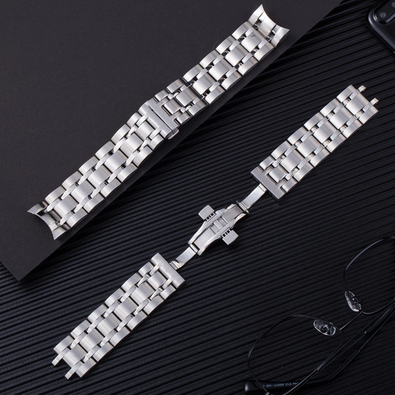 Watch accessories 22mm for Tissot 1853 Kutu T035 stainless steel strap T035407A T035627A men's business sports waterproof strap
