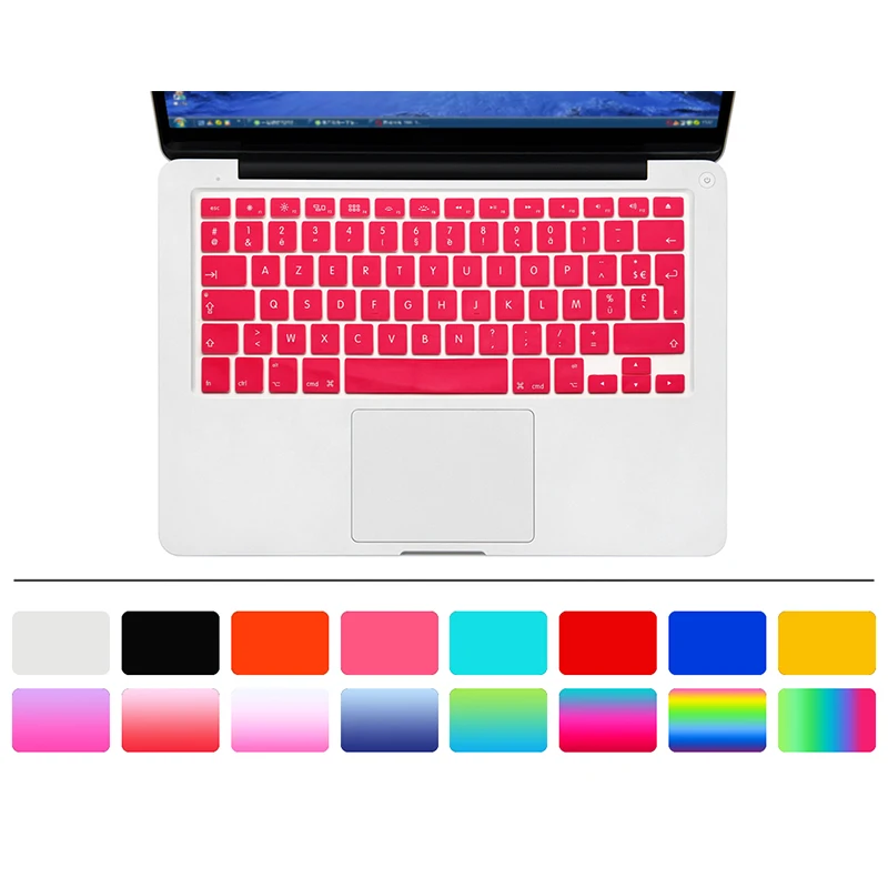 HRH 50 шт AZERTY французский Великобритания Силиконовый чехол для клавиатуры защитная