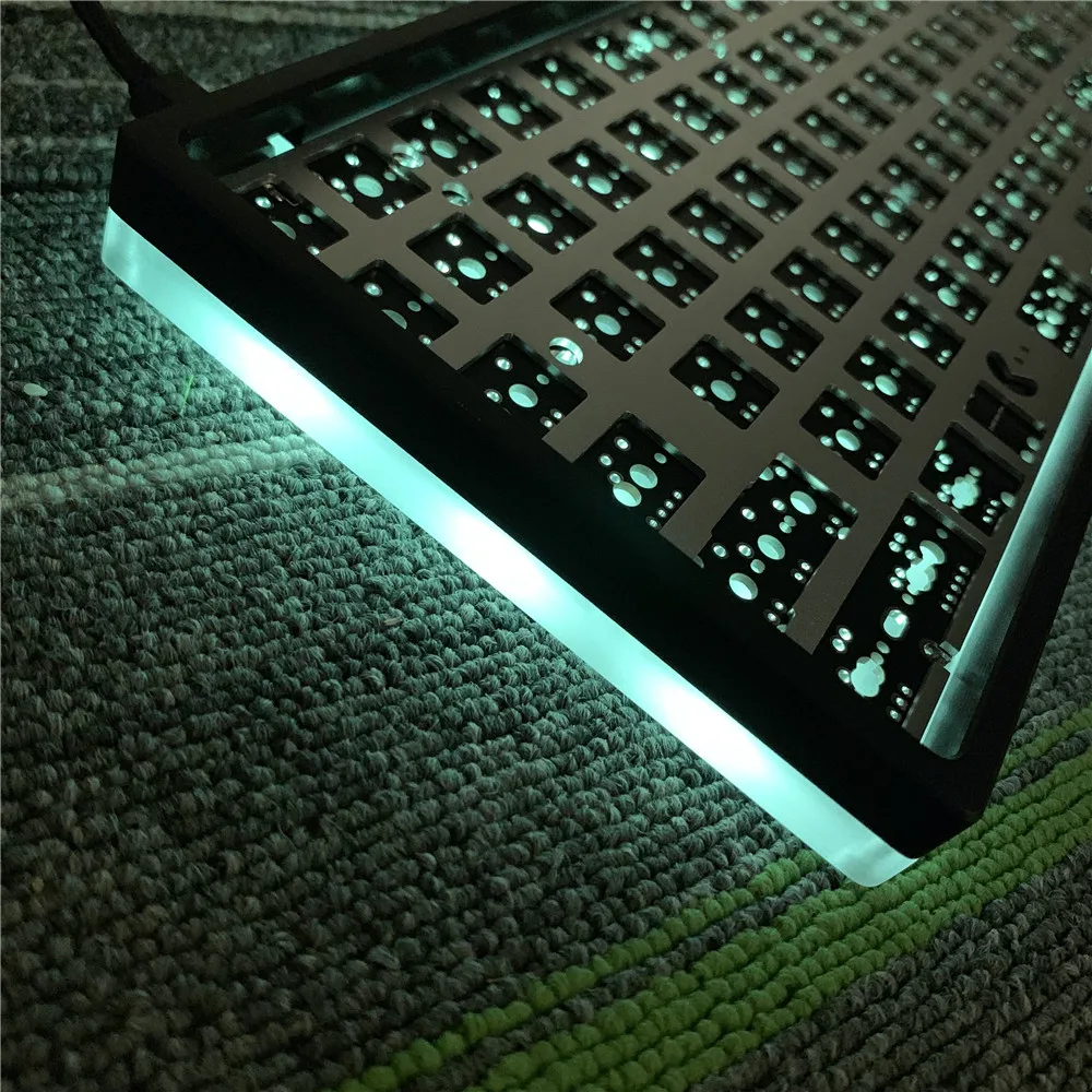 96 механическая клавиатура Набор DIY RGB Нижняя лампа|Комплекты мышь плюс