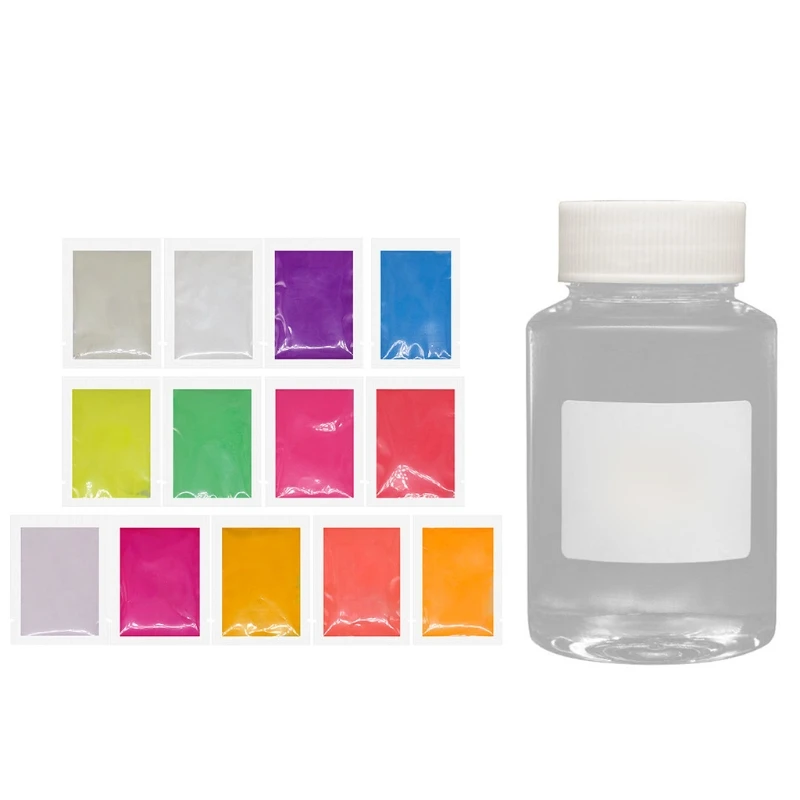13 Colours Luminous Powder Kit Glow In the Dark Epoxy Resin Pigment Dye Crafts | Украшения и аксессуары