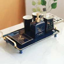 Европейский стиль, набор керамических аксессуаров для ванной комнаты, набор для ванной комнаты, пара чашек для полоскания рта, подставка для зубных щеток, мыльница, аксессуары для ванной комнаты