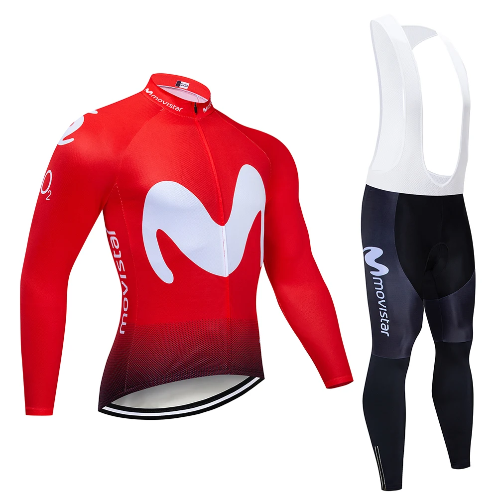 Spring Ropa Ciclismo Hombre MTB Long Sleeve Cycling Clothing Pro Team M Cycling Jersey Set Men's Triathlon Skinsuit - Цвет: 1