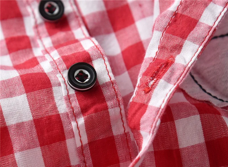 CHILDREN'S Short Sleeve Shirt Cotton Cartoon Embroidered Handsome Plaid Kids Shirt Kids' Shirts