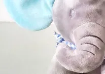 Gray blue Elephant Peek Boo медведь Peek Boo слон мягкие животные плюшевый слон кукла играть музыкальный медведь образовательная интерактивная игрушка для детей - Цвет: Gray blue Elephant