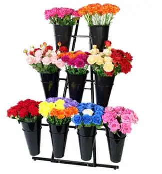 

Flower display rack disassembly flower bucket rack flower tube