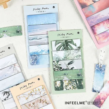 

Cloud Collection Green Forest Snow Poet Memo Pad N Times Sticky Notes Escolar Papelaria School Supply Bookmark Label