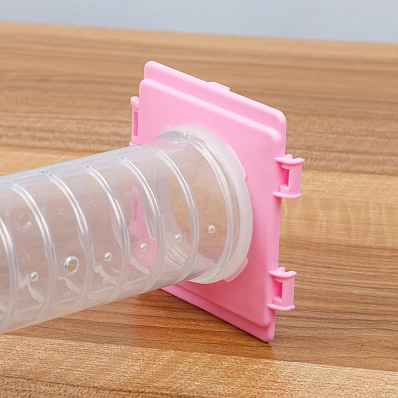 1pcs Hamster Toy Cage Tunnel Cage Tunnel External Pipe Interface Fitting Small Pet Toy Cages Accessories Baffle small pet tunnel,hamster cage tunnel