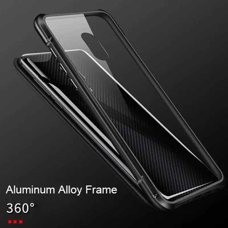 Роскошный Магнитный адсорбционный чехол для lenovo Z5 Pro, чехол из закаленного стекла, металлический бампер, противоударный чехол для lenovo Z5 Pro GT, чехол