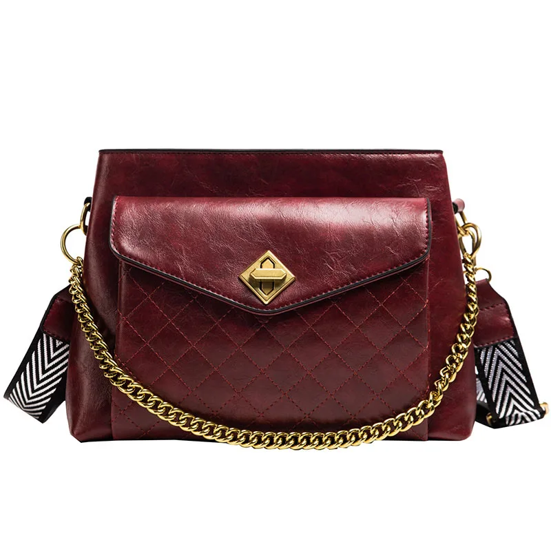 Новые модные женские сумки через плечо от известного бренда, роскошные сетчатые сумки, женские сумки, дизайнерские кожаные сумки высокого качества, женская сумка - Цвет: Winered