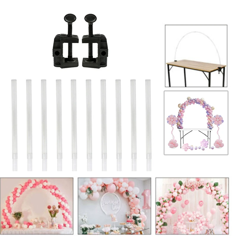 

Balloon Arch Kit Balloons Plastic Tube + Ballons Clips Set For Wedding