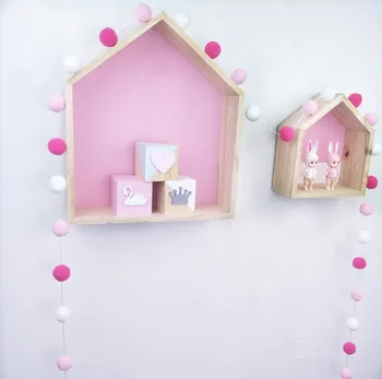 

2.5M DIY Pompom Garland 3cm Pom Pom Balls Handmade Kids Room Wall Decor Hanging Nursery Craft String Banner Gifts Home Ornament