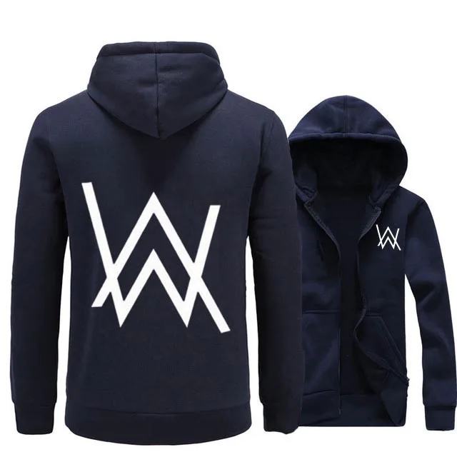 Gran oferta Walker sudaderas DJ alta calidad Sudadera capucha hombres mujeres Hip Hop Streetwear cremallera Sudadera con capucha Casual marca|Sudaderas con capucha y sudaderas| - AliExpress