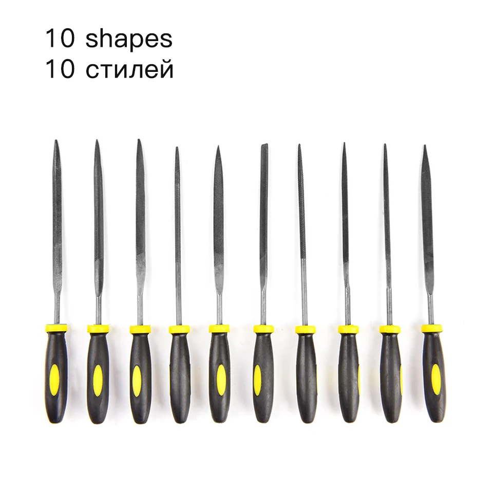 10pcs Wood File Metal Needle File Tool Set Of Needle Files Wood Carving Sanding Hand Tools Lima Rotativa Narzedzia Stolarskie