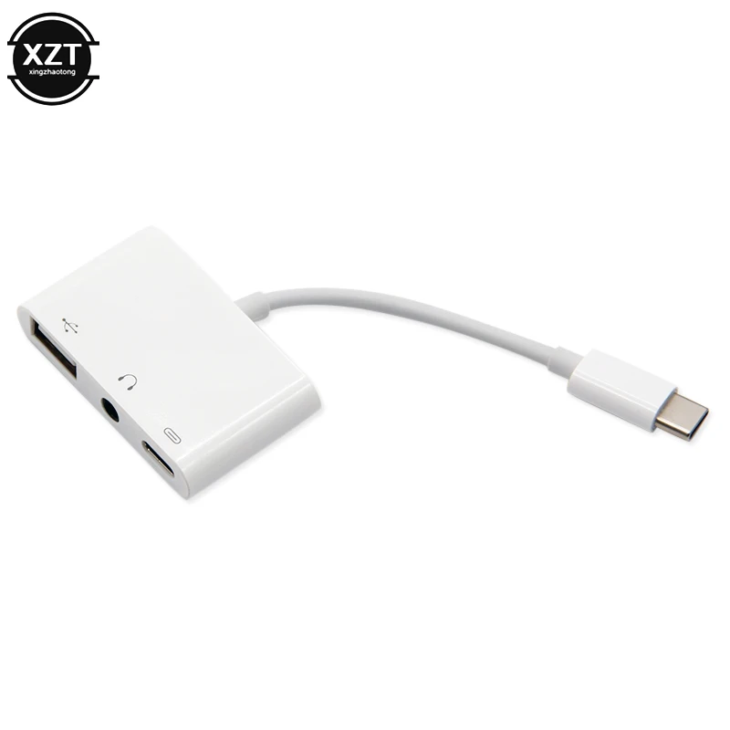 Аудиокабель 3 в 1 с Type-C на 5 мм + адаптер USB OTG кабель для быстрой зарядки конвертер