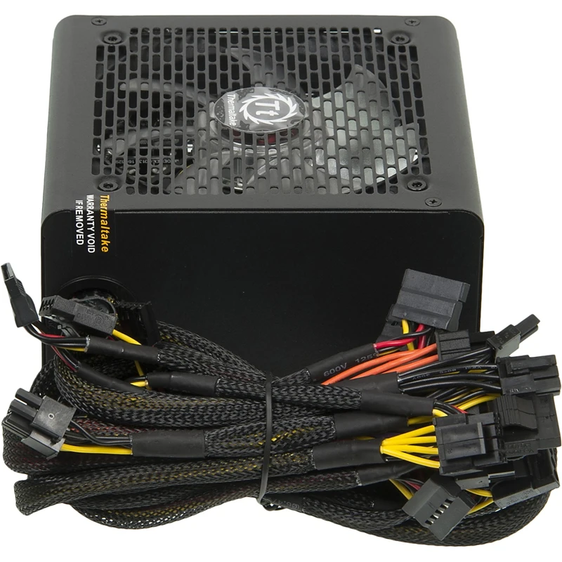 Блок питания Thermaltake ATX 500W Smart RGB 500 80+(24+4+4pin) APFC 120mm fan color LED 5xSATA RTL
