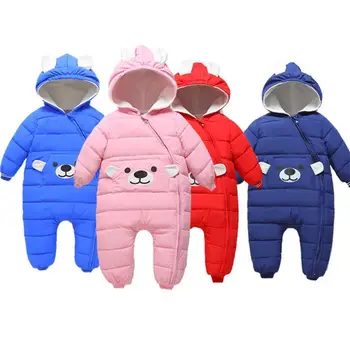 

Baby Clothes Autumn Winter Cotton Baby Romper Hooded Baby Girls Clothes Newborn Jumpsuit For Boy Clothes Unisex Overalls 0 Month