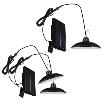 

Led solar lamp Solar Powered Chandelier Hanging chandelier solar lights high brightness waterproof Chandelier W/ Remote Control