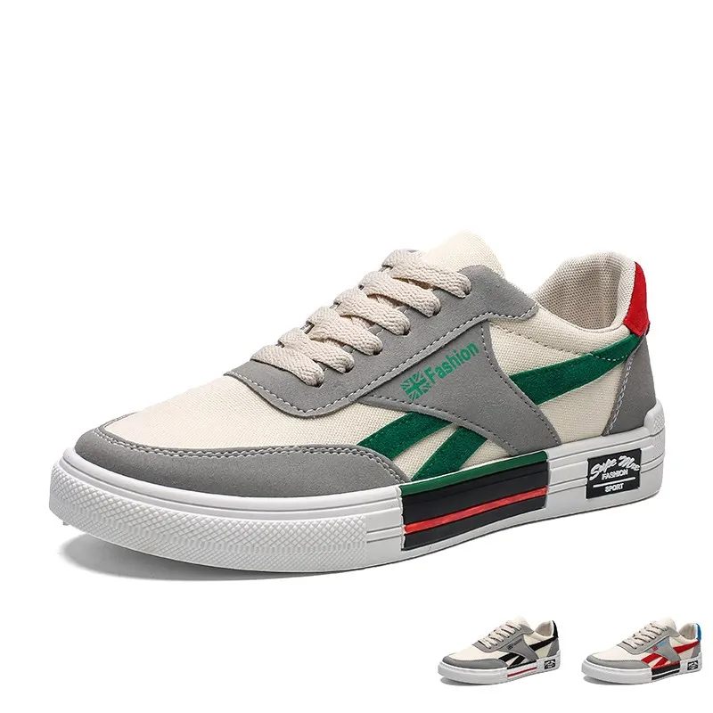 Zapatillas de deporte con cordones para Hombre y mujer, Zapatos planos informales, vulcanizados, de lona, a la moda, 2020