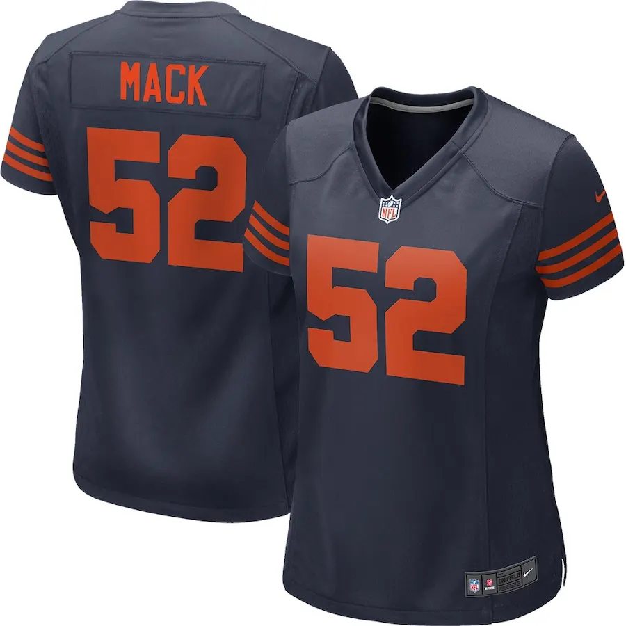 Женская футболка Chicago высокого качества bears Khalil Mack camo - Цвет: Women