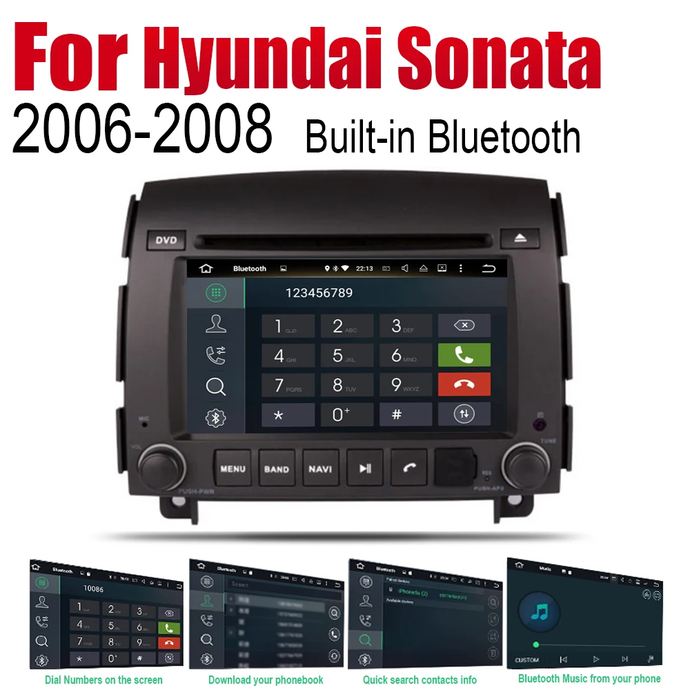 ZaiXi Android автомобильный Радио Стерео DVD gps навигация для Hyundai Sonata NF 2006~ 2008 Bt wifi 2din автомобильный Радио стерео Мультимедиа