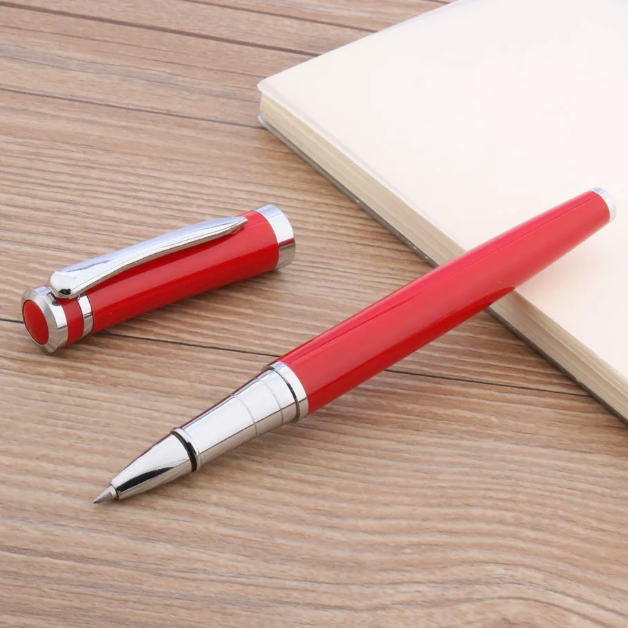Красный office school student 3035 color silver Metal Rollerball Pen - Цвет: Красный