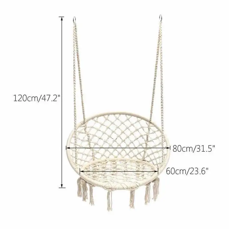 Swing Chair Hammock-Rope Garden Seat Hanging