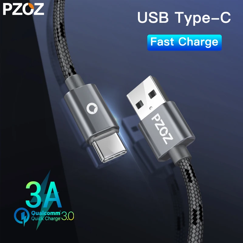 PZOZ Usb type-C кабель для быстрой зарядки type-C кабель для передачи данных зарядное устройство для samsung S9 S10 красный mi note7 Xiao mi 9 mi a2 mi x pad4 usb-c