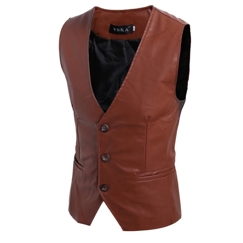 MEN'S WEAR EBay Autumn Clothing New Style Simple Versatile Men Hide Substance Slim Fit Casual Vest