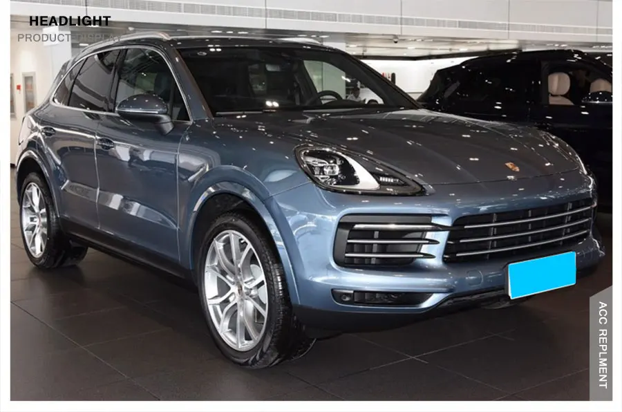 2Pcs LED Headlights For Porsche Cayenne 2011- ALL LED car lights Angel eyes Full LED Fog lights LED Daytime Running Lights