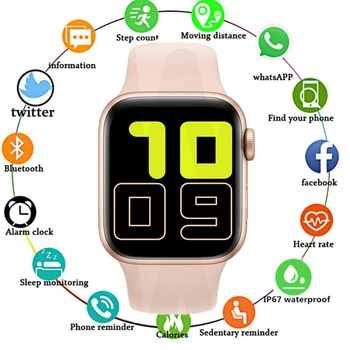 

WO IWO 12 Plus Smart Watch 44mm For Android IOS Series 5 Bluetooth Call Heart Rate Watches For Women Men Vs Smartwatch IWO 12 13