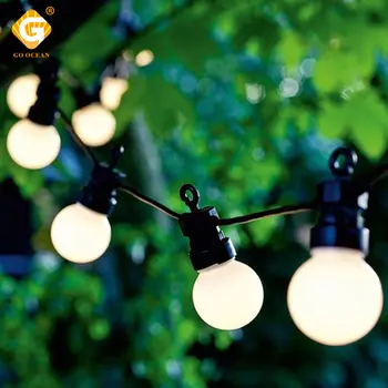 

5m 10m 20m LED String Light DC G50 Bulb Festival Decoration Lamp Waterproof Garden Wedding Christmas Fairy Lights Outdoor