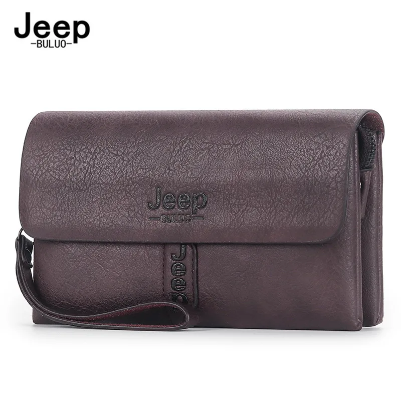 Мужской кошелек-клатч JEEP BULUO длинная Деловая Сумка для документов мягкая сумка