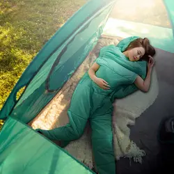 ELOS-Humanoid спальный мешок для походов на открытом воздухе, походный спальный мешок с отверстиями на молнии, теплый спальный мешок для