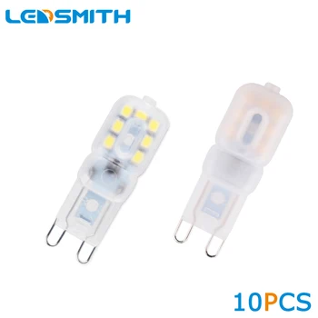 

LEDSMITH 10PCS/lot Mini LED Lamp G9 3W High Bright Lampada LED 220V SMD2835 Bombillas LED Bulb 360 Degree Ampoule
