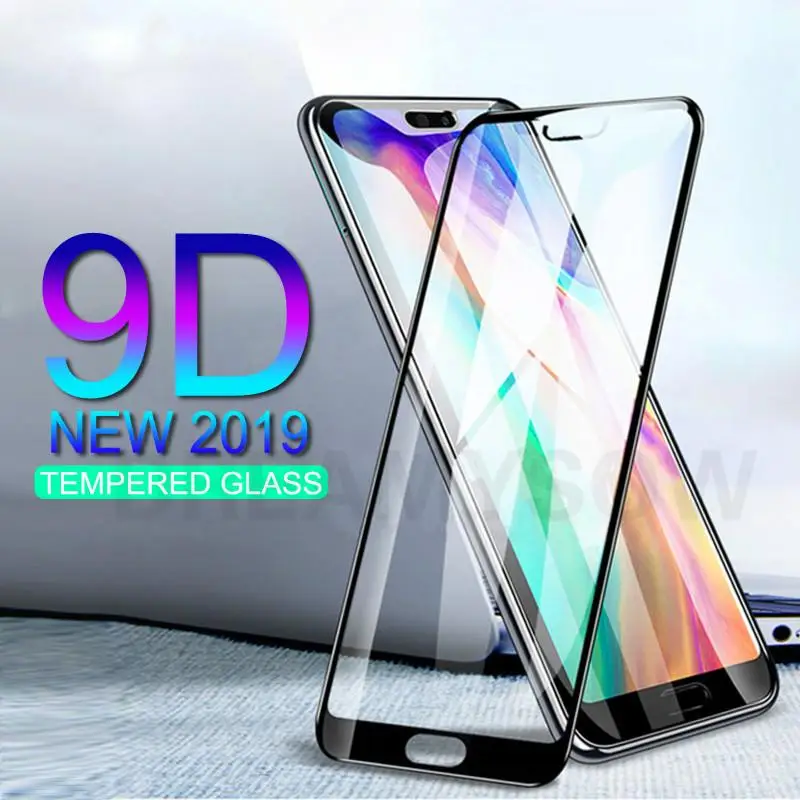 9D полное покрытие из закаленного стекла для huawei Y9 Prime P20Lite P30 Nova5i Защитная пленка для экрана Honor 20 Pro 8A 8C 8X8 S 10i 20i