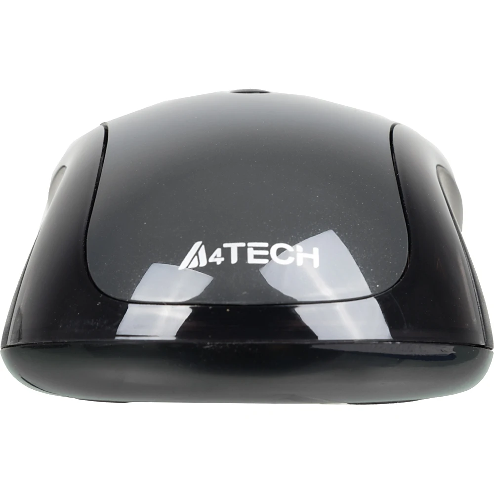 Мышь A4 N-350 серый оптическая(1000dpi) USB для ноутбука(2but