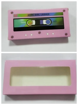 

NEW 100pcs wholesale empty Packing box for eyelash package paper box color carton Shining packing box colorful make up