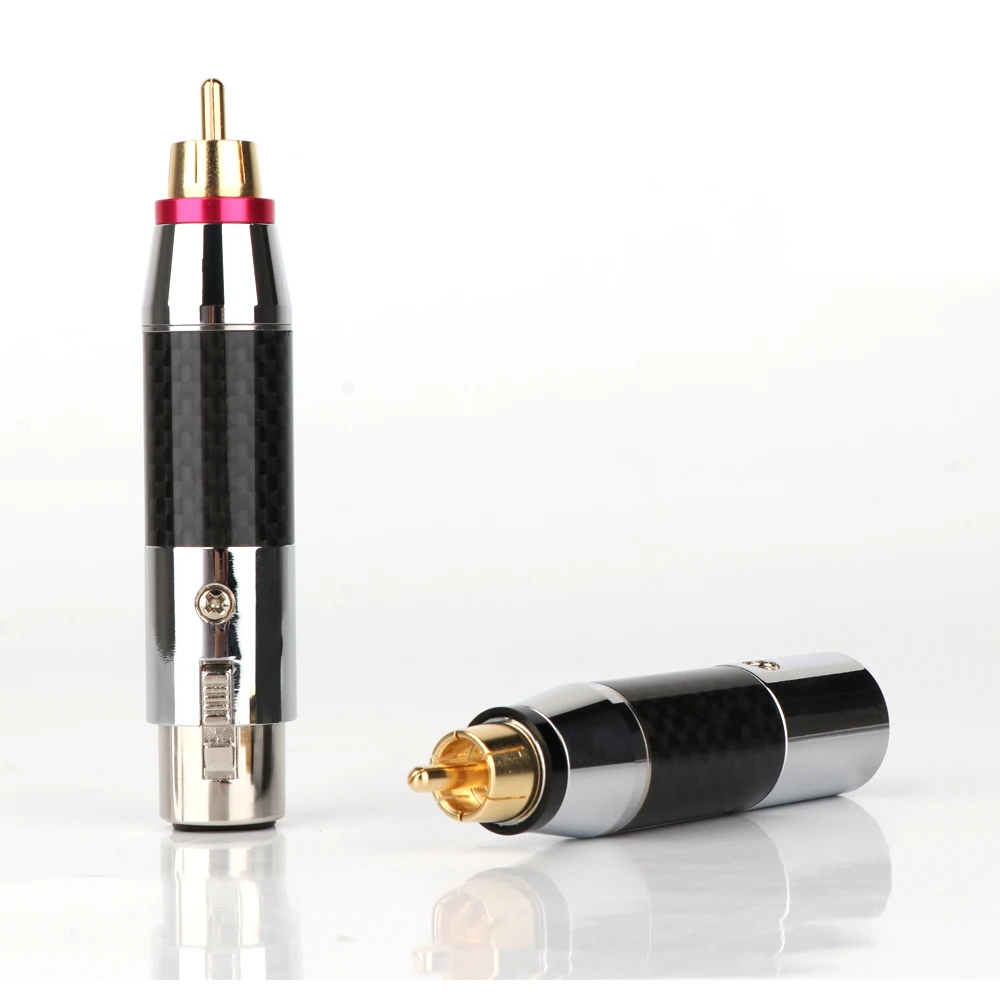 2 шт. Высокоточный балансировочный штекер XLR на RCA Hi Fi 3 контактный гнездовой