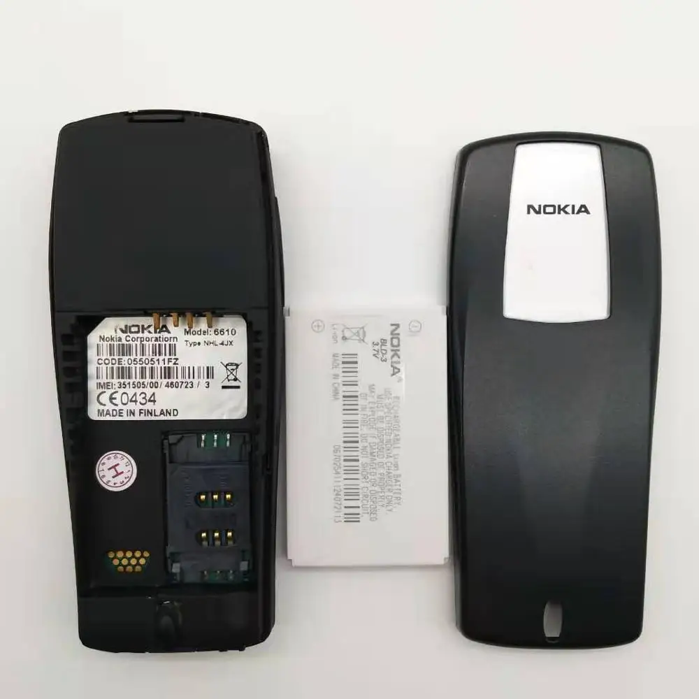 100% Оригинальный разблокированный Nokia 6610 разблокированная GSM панель телефон