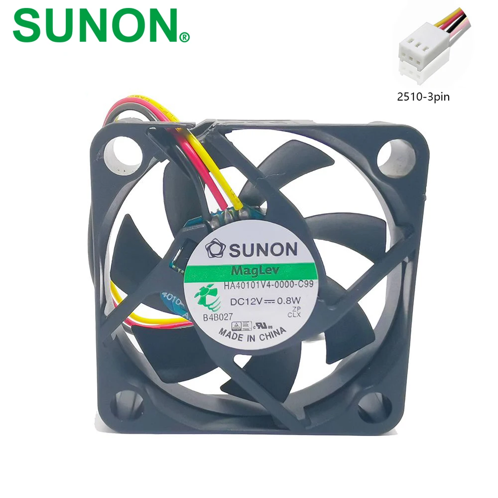 Sunon HA40101V4-0000-c99 4010 40 мм 4 см 40*40*10 Вентилятор охлаждения 12V 0,8 W 0.06A 3pin Поддержка по изображениям