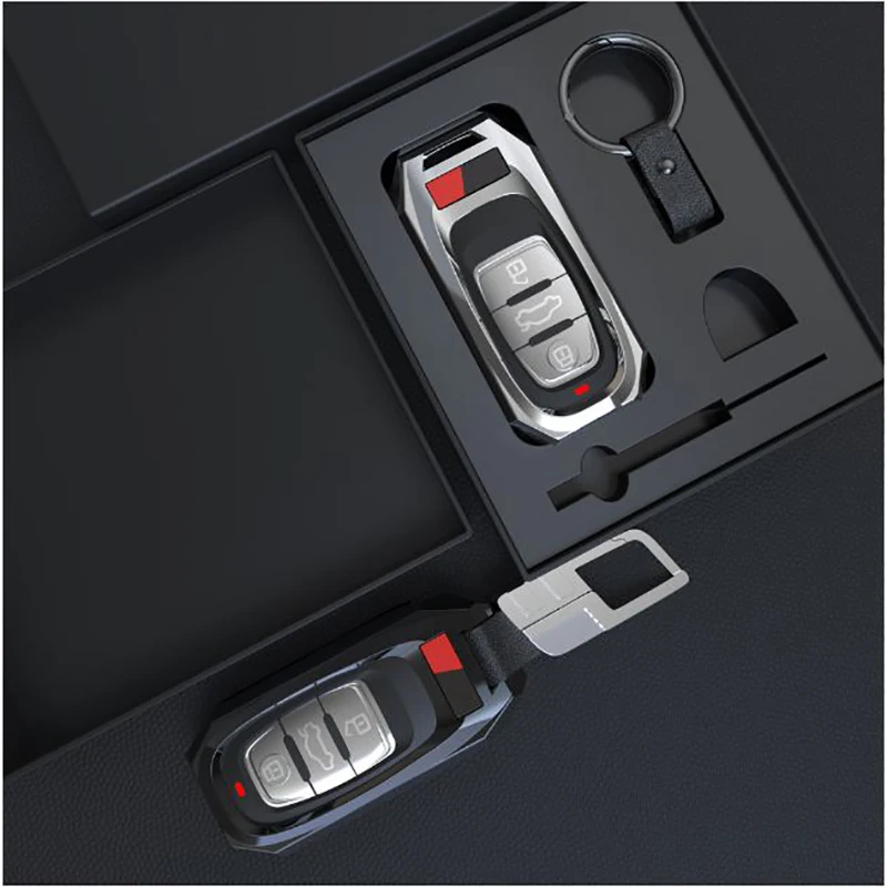 Сплав с дистанционным управлением, умный чехол для ключей от Fob чехол в виде ракушки для Audi A1 A3 A4 A5 A6 A7 A8 Quattro Q3 Q5 Q7 2009 2010 2011 2012 2013