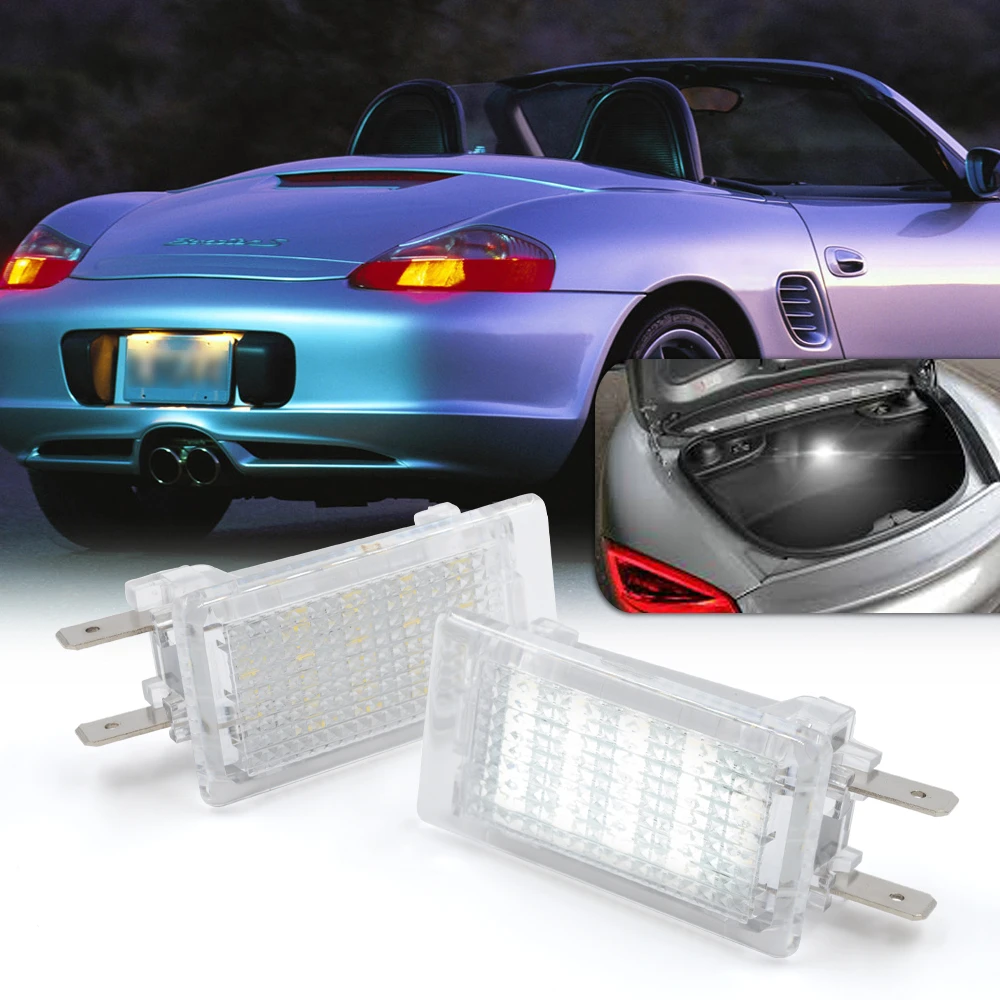 2pcs Led Luggage Compartment Boot Trunk Cargo Area Light For Porsche