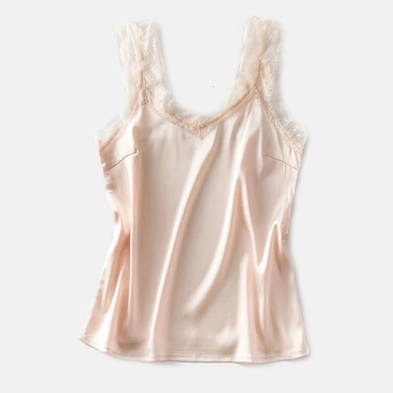 GD JETU Женская кружевная майка с v-образным вырезом - Цвет: GD
