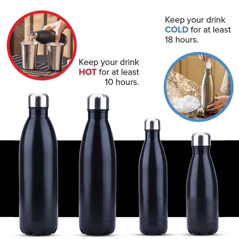 

Double-Wall Insulated Vacuum Flask Stainless Steel Water Bottle for Sport Bottle Cola Water Beer Thermos 350/500/750/1000ml