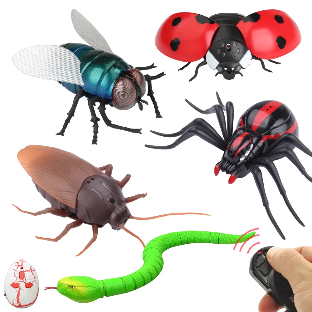 

Hot Selling Electric Trick Remote Control Cockroaches Dinosaur Model Children Boy Model Rattlesnake Spoof Trick Toy