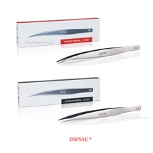 Dspiae HG Angled Tweezers Flat-Tipped Tweezer Thin-Tipped Tweezer Gundam Military Model Making Hobby Tool