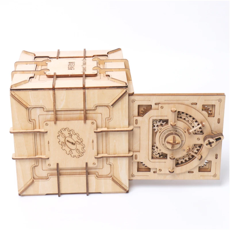 3D Пазлы деревянный пароль Коробка С Сокровищами Механическая Трансмиссия головоломка Украина Модель День Святого Валентина творческие подарки для взрослых растут